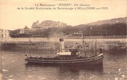 Boulogne Sur Mer Le Remorqueur " Jenner " 350 Cv De La Société Boulonnaise De Remorquage - Remorqueurs