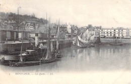 C P A Honfleur Les Quais L L Louis Lévy Remorqueur Barques - Tugboats