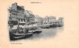 Carte Postale Ancienne Cherbourg Le Quai De Caligny Remorqueur " Joseph " Dos Non Divisé - Tugboats