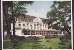 Germany PPC Kurhaus Hotel Travemünde Sonderstempel TRAVEMÜNDE 1955 To Sweden (2 Scans) - Lübeck-Travemünde