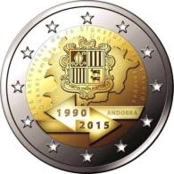 Andorre 2015 : 2€ Commémorative "25 Ans De L'Union Douanière" En Coincard - Disponible En France - Andorre