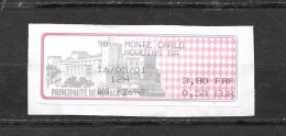 Vignette  De Guichet Monte Carlo : Moulins GA.  (Voir Commentaires) - Used Stamps