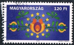 2004 - UNGHERIA / HUNGARY - ADESIONE ALL´UNIONE EUROPEA. USATO - Gebruikt