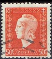 FRANCE #    FROM  1945 - 1954  STAMPWORLD 704 - 1944-45 Marianne De Dulac