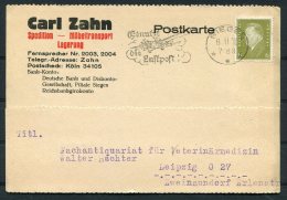 1932 Germany Siegen Luftpost Aircraft Deutsche Carl Zahn Business Advertising Postcard - Covers & Documents
