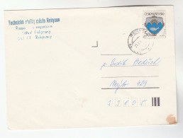 1980s CZECHOSLOVAKIA COVER Stamps FISH - Brieven En Documenten