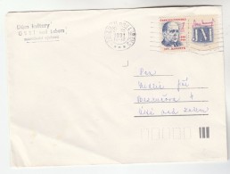 1991 Udni Nad Labem CZECHOSLOVAKIA COVER Stamps 1k Masaryk - Cartas & Documentos