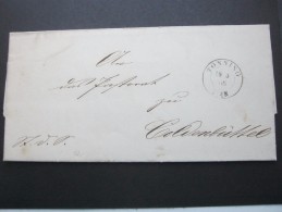 1866 , TÖNNING  ,   Klarer Stempel Auf Brief - Schleswig-Holstein