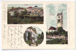 SUMISWALD: 3-Bild-AK Mit Halde, Villa Burger Und Kirche 1909 - Sumiswald