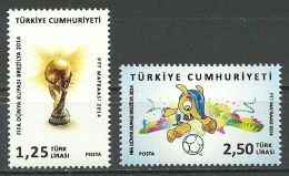 AC - TURKEY STAMP  -  2014 FIFA WORLD CUP BRAZIL MNH 08 AUGUST 2014 - Ungebraucht