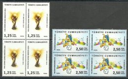 AC - TURKEY STAMP  -  2014 FIFA WORLD CUP BRAZIL MNH BLOCK OF FOUR 08 AUGUST 2014 - Nuevos