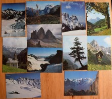 11 CPM De Montagnes D'Europe - Alpes - Tirol / Tyrol - Dolomiten - Jungfrau .... Popp-Verlag Heidelberg - Europe