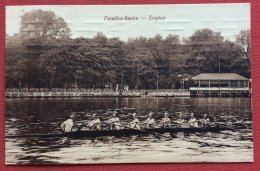 TREPTOWER PARK (PARCO DI TREPTOW) CANOTTAGGIO SUL FIUME SPREA CARTOLINA CARTOLINA VIAGGIATA - Aviron