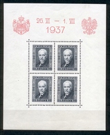 Polska Polen 1937, Michel Block 4 * - Unused Stamps