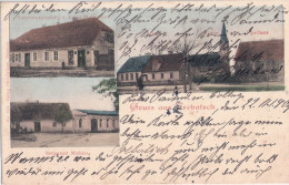 TREBATSCH Gem Tauche B Beeskow Materialwarenhandlung Franz Holzendorf Gasthof Mathias Schule Kirche Pfarrhaus 22.11.1904 - Beeskow