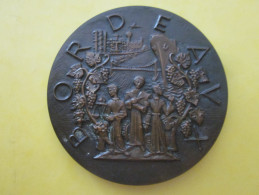 MEDAILLE MONNAIE DE PARIS /BORDEAUX VILLE D ART BRONZE GRAVEUR RAYMOND TSCHUDIN  RARE - Sonstige & Ohne Zuordnung