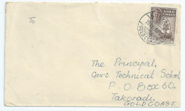 GOLD COAST 1951 Cover From SUNYANI (SN 2135) - Côte D'Or (...-1957)