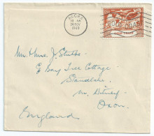 GOLD COAST 1949 UPU Single On Cover (SN 2125) - Côte D'Or (...-1957)