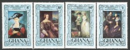 Ghana 1977 Painters Rubens Titian Paintings MNH Set - Rubens