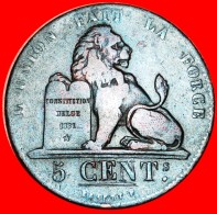 • WITHOUT STOP IN SIGNATURE: BELGIUM ★ 5 CENTIMES 1837! LOW START ★ NO RESERVE!Leopold I (1831-1865) - 5 Centimes