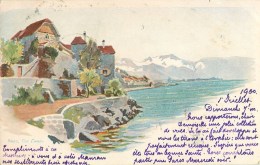 RIVAZ LAC LEMAN ILLUSTRATEUR SUISSE - Rivaz