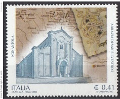 2829 Italia 2003 Abbazia Di San Silvestro. Nanantola Nuovo MNH - Klöster