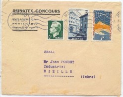 CTN35/4 - MONACO LETTRE DU CONCOURS REINATEX 29/5/1952 - Covers & Documents