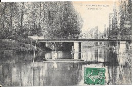 MARCILLY SUR EURE - 27 - Le Pont De Fer - Bateau Au 1er Plan - VAN - - Marcilly-sur-Eure