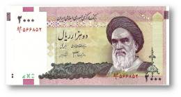 IRAN - 2000 Riyals ( 2005 -  ) Pick 144.a Sign. 31 Unc. Wmk Khomeini Serie 54/1 Central Bank Islamic Republic - Irán