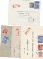 Exportation 4 RECOMMANDE Herzeele Oudenaaarde Halle Et Wepion - 1948 Export