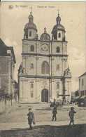 Delcampe - Saint-Hubert - Façade De L'Eglise - Circulé En 1921 - Animée - TBE - Saint-Hubert