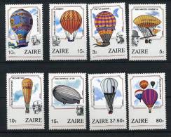 Zaire 6/198´     1245/1252**   200 Ans Du Vol En Ballon        Cote 14 € - Ungebraucht