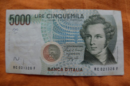 BILLET ITALIE - P.111 - 1985 - 5000 LIRE - BELLINI - OPERA "NORMA" - COLISEE - - 5000 Liras