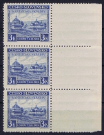 Czechoslovakia: 1939 Karpaten Ukraine Mi Nr 1 MNH/**/postfrisch/neuf Sans Charniere Strip With Sheetmargin - Unused Stamps