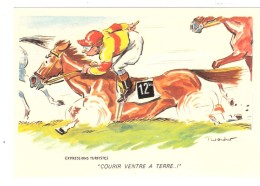 Humour Paul ORDNER : Expressions Turfistes " Courir Ventre à Terre " ; Jockey Et Cheval ; TB - Ordner, P.