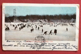 SKATING IN CENTRAL PARCK NEW YORK  DICEMBRE 1904 - Patinage Artistique