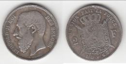 **** BELGIQUE - BELGIUM - BELGIE - 2 FRANCS 1867 LEOPOLD II ROI DES BELGES - ARGENT - SILVER **** EN ACHAT IMMEDIAT - 2 Frank