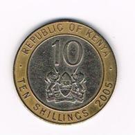 °°° KENYA  10 SHILLINGS  2005 - Kenya