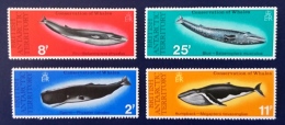 BRITISH ANTARTIC TERRITORY - BAT, Faune Marine,  Mammifères Marins , Baleine Yvert 64/67** MNH. - Baleines