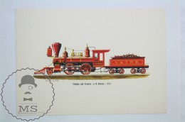 1963 Railroad Lithograph Print By Rich Schlemmer - Virginia And Truckee J. W. Bowker 1875 - Mondo