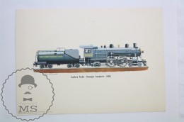 1963 Railroad Lithograph Print By Rich Schlemmer - Southern Pacific Passenger Locomotive 1930's - Monde