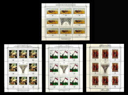 RUSSIA 1997 CENTENARY OF STATE RUSSIAN ART MUSEUM ST. PETERSBURG  4  MINI SHEETS  MNH - Hojas Completas