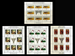 RUSSIA 1997 CENTENARY OF STATE RUSSIAN ART MUSEUM ST. PETERSBURG  4  MINI SHEETS  MNH - Fogli Completi