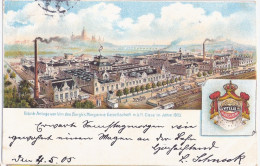 CLEVE Fabrik Anlage Van Den Berghs Magarine Gesellschaft Im Jahr 1905 KLEVE Color Litho 4.5.1905 MÖNCHENGLADBACH - Kleve