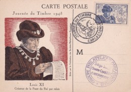 Journée Du Timbre Carcassone 1945 - Lettres & Documents