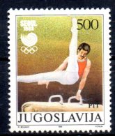 YOUGOSLAVIE      N° 2149  * *   Jo 1988  Gymnastique  Arcon - Gymnastics