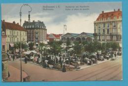 CPA Métier Marchands Ambulants Halles Et Place Au Marché MULHOUSE 68 - Mulhouse