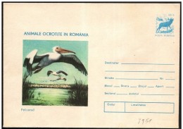 Romania/Roumanie: Intero, Stationery, Entier, Pellicano, Pélican, Pelican - Pelícanos