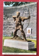 TIRO CON L´ARCO MONUMENTO A ROBIN HOOD STATUA NOTTINGHAM VIAGGIATA - Archery