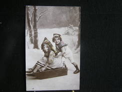 Co-200 / Liège > Welkenraedt , Couple D'enfants Sur Une Luge - Circulé A Herbesthal   1903 - Welkenraedt